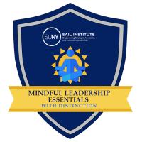 Mindful Leadership Essentials with Distinction badge