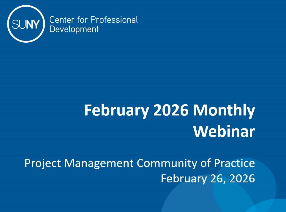 Slide Image of the Monthly Webinar