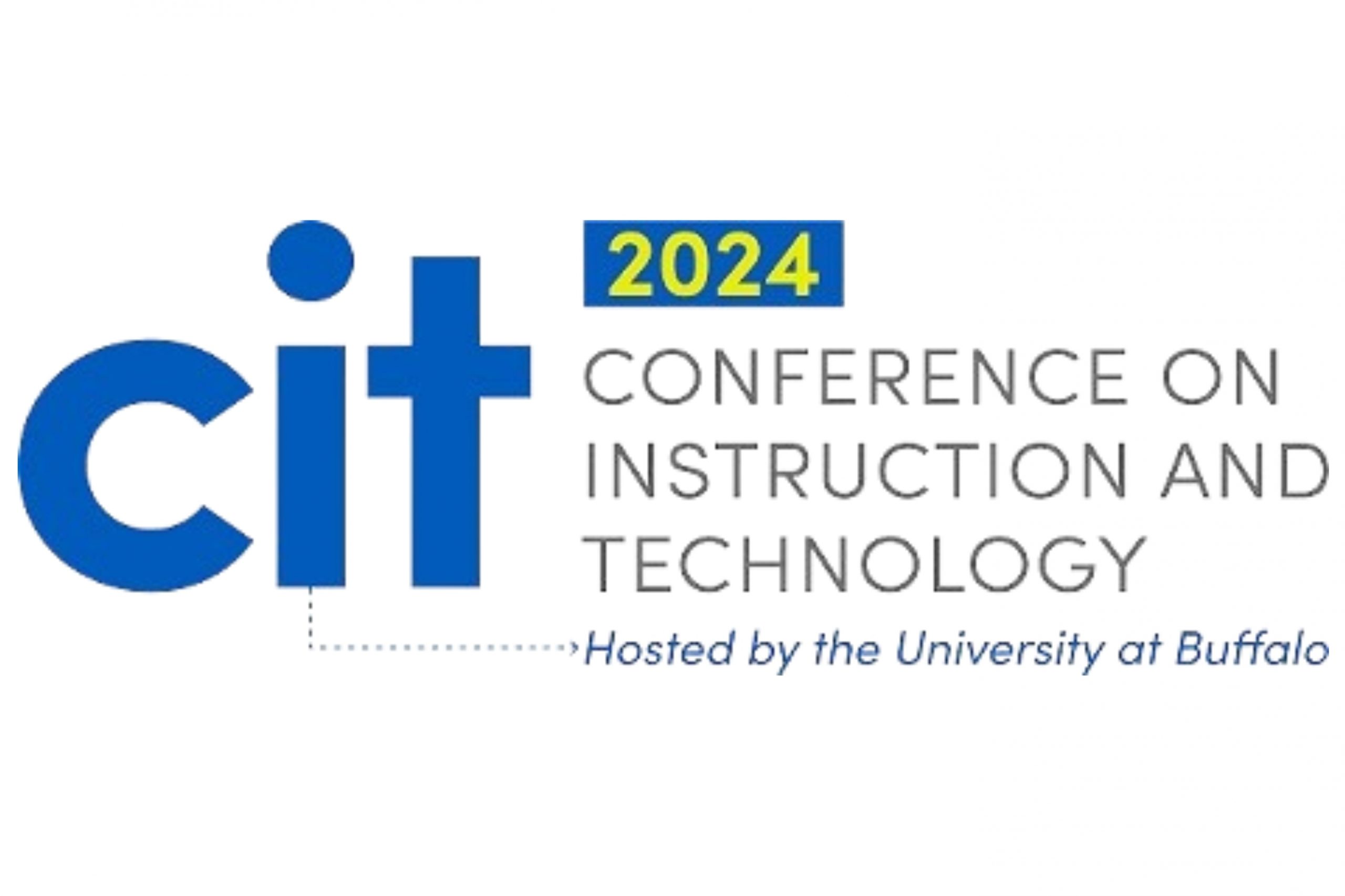 Conference on instruction and technology logo, 2024, hosted by University at Buffalo