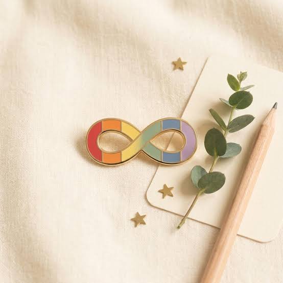rainbow infinity pin 