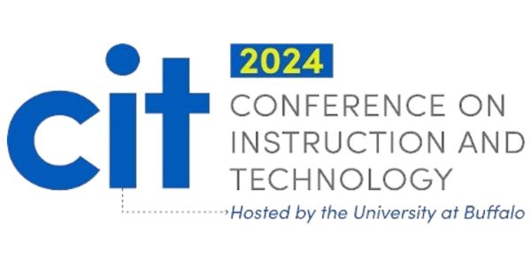 Conference on instruction and technology logo, 2024, hosted by University at Buffalo