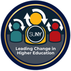 Leading Change in Higher Education completion badge