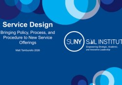 SUNY ITEC's Service Design Process