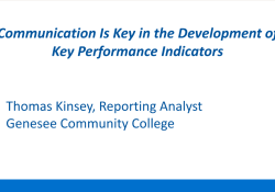 Communication is Key in the Development of Key Performance Indicators 