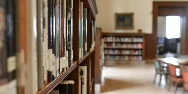 Library shelves