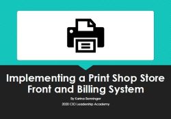 Implementing a Print Shop Store Front and Billing System