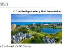 SUNY Oswego Tomorrow Plan